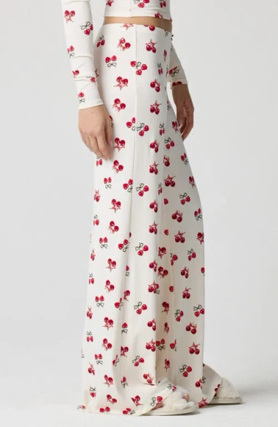 Florence By Mills Rib Print Pants In White