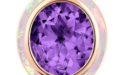 Goshwara Melange 3-tier Drop Earrings In Purple