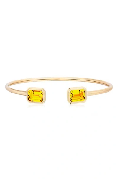 Goshwara Manhattan Round Flex Cuff In Gold