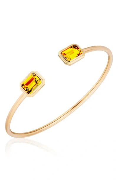 Goshwara Manhattan Round Flex Cuff In Gold