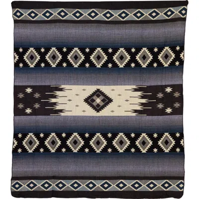 Purple Nest Design Yachana Collection Blanket In Blue