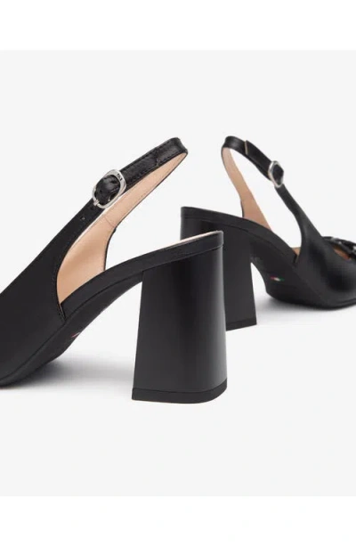 Nerogiardini Chain Slingback Pump In Black