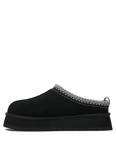Ugg Tazz Suede Platform Slipper In Black