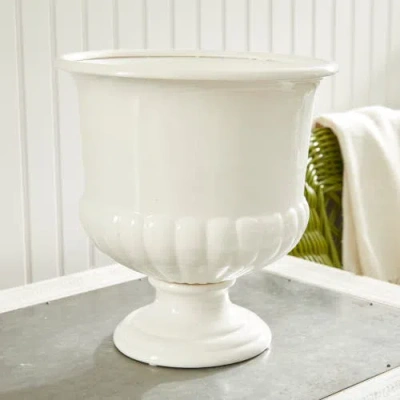 Napa Home & Garden Mirabelle Decorative Pedestal Bowl In White