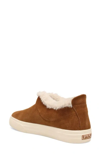 Taos Mini Chic Water Resistant Faux Fur Ankle Bootie In Brown