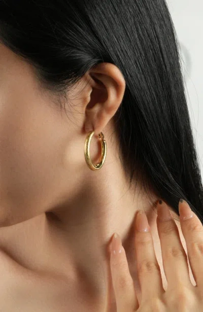 Rc Retro Chic Retro Small Hoop Earrings In Gold