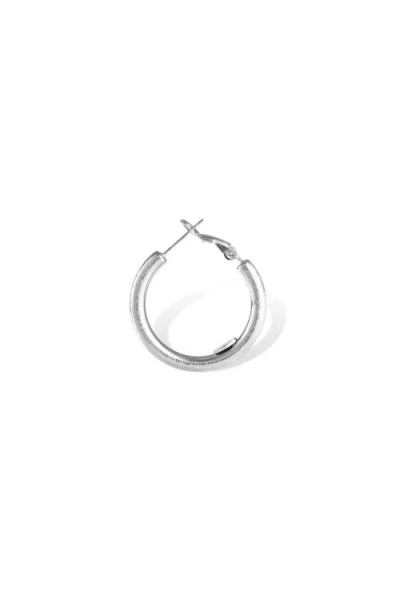 Rc Retro Chic Retro Small Hoop Earrings In Silver