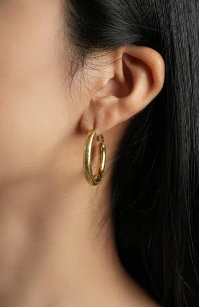 Rc Retro Chic Retro Small Hoop Earrings In Gold