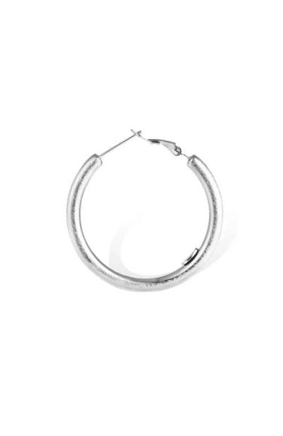 Rc Retro Chic Retro Medium Hoop Earrings In Silver