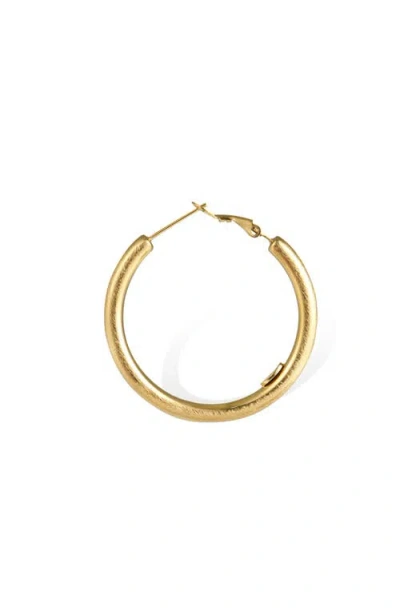 Rc Retro Chic Retro Medium Hoop Earrings In Gold