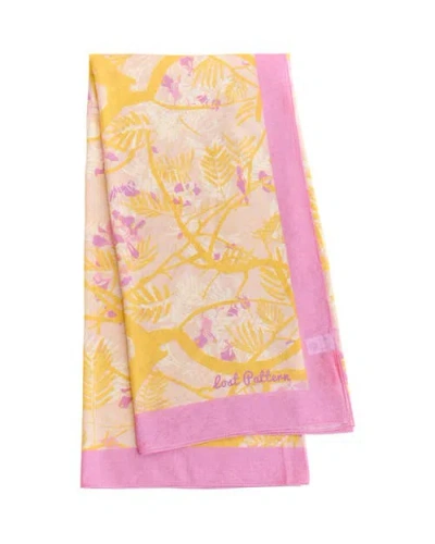 Lost Pattern Nyc "coco Dream" Beach Sarong Wrap In Pink