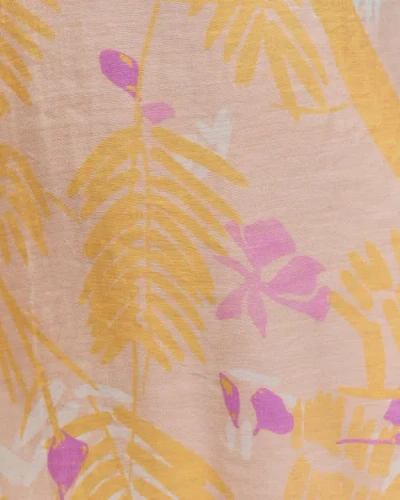 Lost Pattern Nyc "coco Dream" Beach Sarong Wrap In Pink