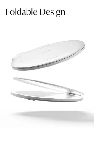 Fancii Abigail Led Travel Mirror In White