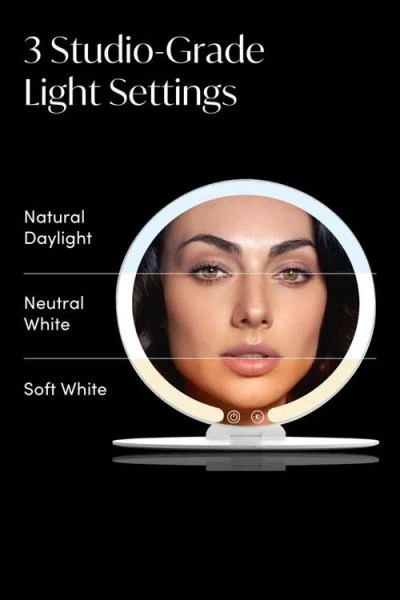 Fancii Abigail Led Travel Mirror In White