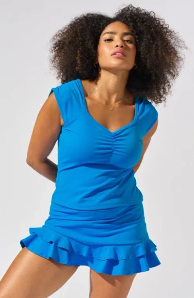 Bobbe Active Tiebreaker Tank In Blue