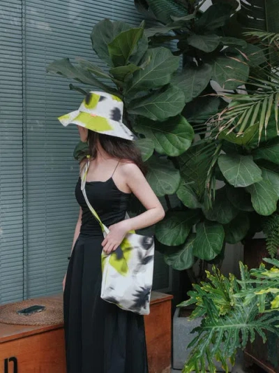 Lost Pattern Nyc Women's Green / Black / White Frida X Lost Pattern Frida's Dream Cotton Crossbody Bag - Green In Green/black/white