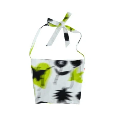 Lost Pattern Nyc Women's Green / Black / White Frida X Lost Pattern Frida's Dream Cotton Crossbody Bag - Green In Green/black/white