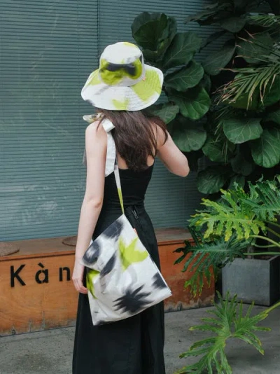 Lost Pattern Nyc Women's Green / Black / White Frida X Lost Pattern Frida's Dream Cotton Crossbody Bag - Green In Green/black/white