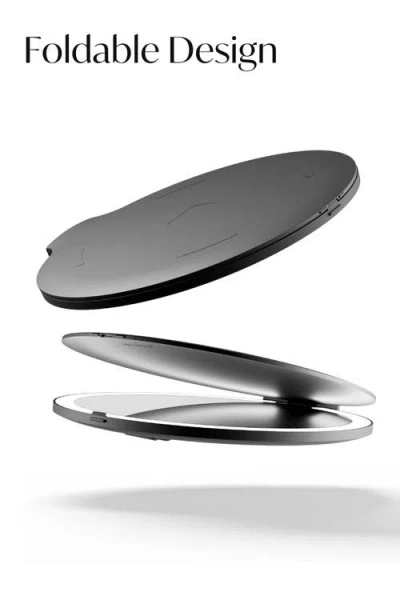 Fancii Abigail Led Travel Mirror In Gray