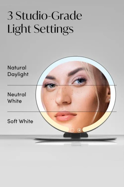 Fancii Abigail Led Travel Mirror In Gray