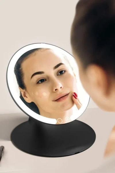 Fancii Abigail Led Travel Mirror In Gray