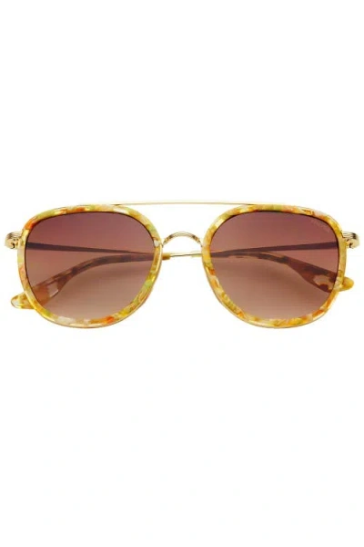 Freyrs Eyewear Weston Round Sunglasses In Brown