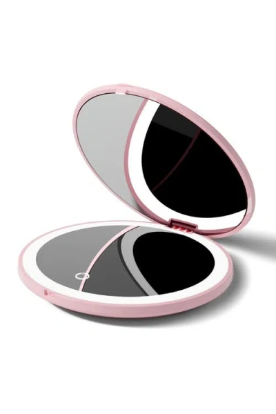 Fancii Mini Taylor Led Compact Mirror In Pink