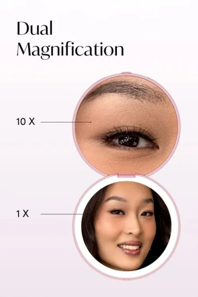 Fancii Mini Taylor Led Compact Mirror In Pink