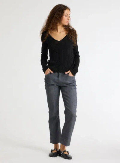 Majestic Filatures Novelty Metallic Rib V-neck Cardigan In Multi