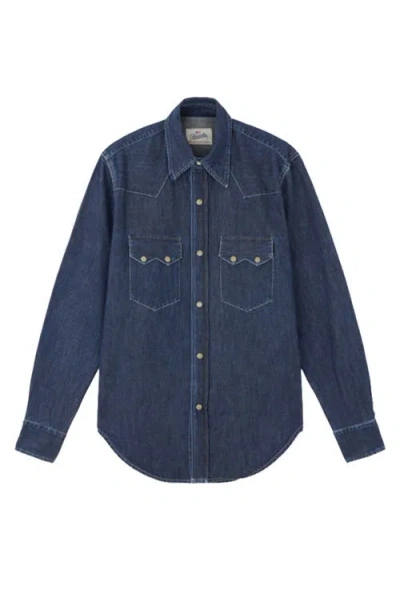 Fortela Elpaso Texan Denim Shirt In Blue
