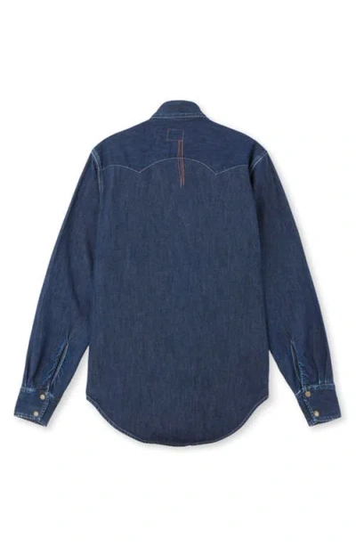 Fortela Elpaso Texan Denim Shirt In Blue