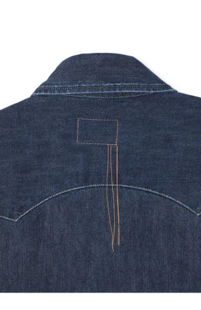 Fortela Elpaso Texan Denim Shirt In Blue