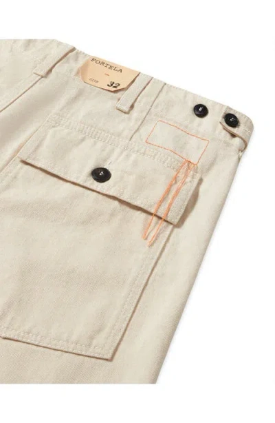 Fortela Newfatigue Japan Selvedge Ecrù Denim In Brown