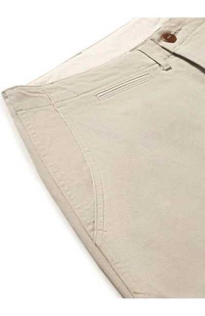 Fortela Officer Cotton Bedford Chino Trousers In Gray