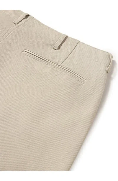 Fortela Officer Cotton Bedford Chino Trousers In Gray