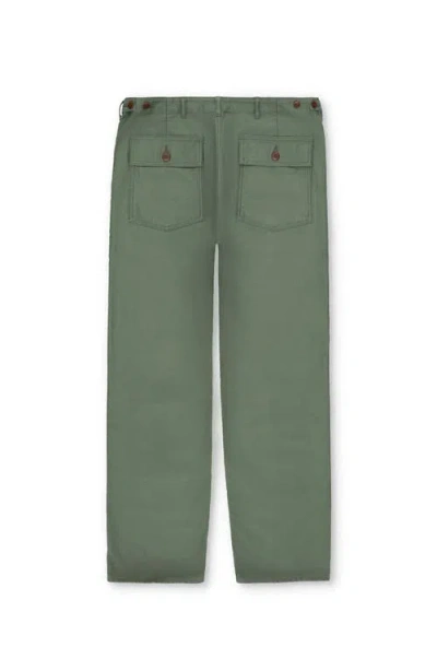 Fortela Newfatigue Satin Pocket Trousers In Green