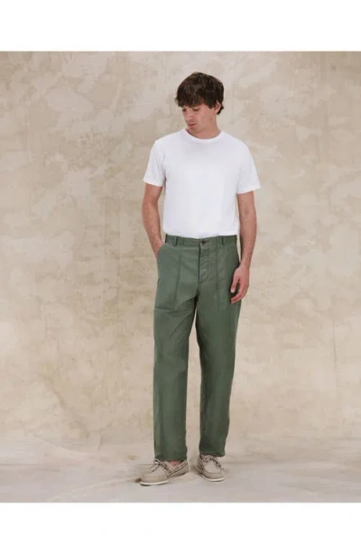 Fortela Newfatigue Satin Pocket Trousers In Green