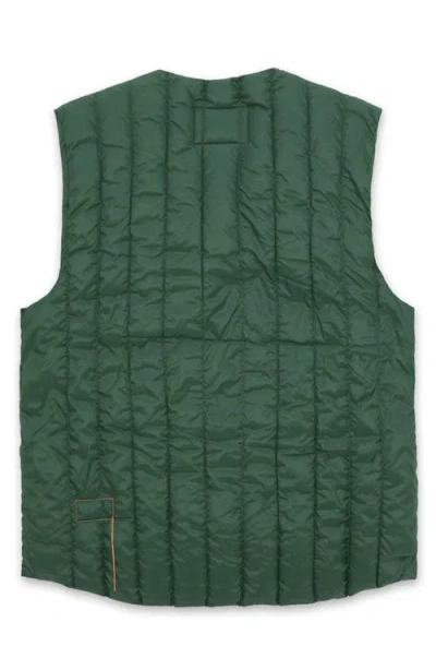 Fortela Birdie Quilted Nylon Vest In Green