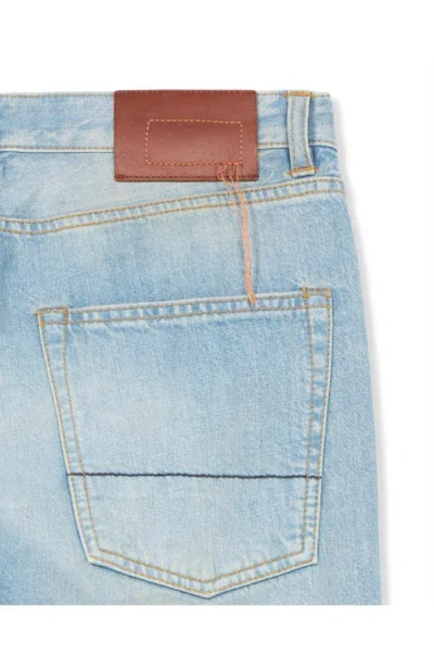 Fortela 966 John Stone Wash 5-pocket Regular Fit Denim Trousers In Blue