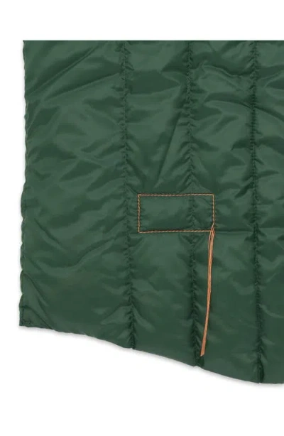 Fortela Birdie Quilted Nylon Vest In Green
