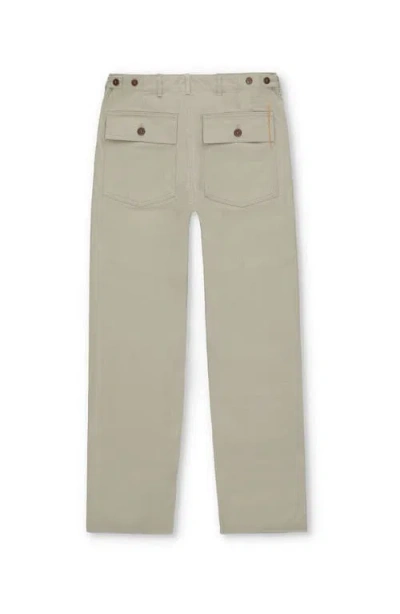 Fortela Newfatigue Bedford Fabric Pocket Trousers In Gray