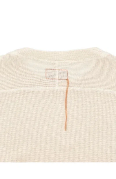 Fortela Geremia Waffle Knit Jersey In White