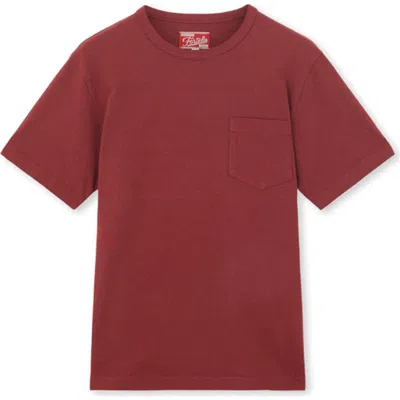 Fortela Tubejp Cotton Chest Pocket T-shirt In Purple