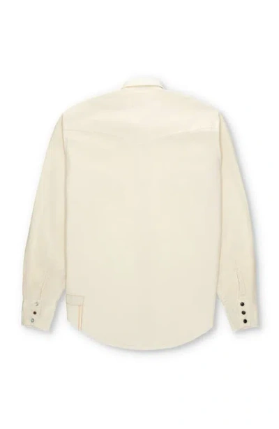 Fortela Kayace Texan Cotton Shirt In White