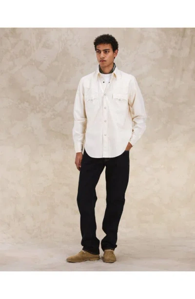 Fortela Kayace Texan Cotton Shirt In White