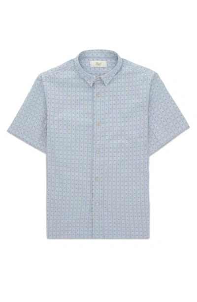 Fortela Prequel Cotton Short Sleeve Shirt In Blue