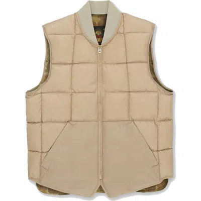 Fortela Nylon Vest2 With Camouflage Lining In Brown