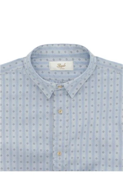 Fortela Prequel Cotton Short Sleeve Shirt In Blue