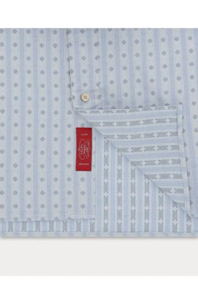 Fortela Prequel Cotton Short Sleeve Shirt In Blue