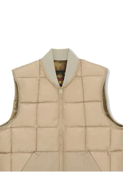 Fortela Nylon Vest2 With Camouflage Lining In Brown